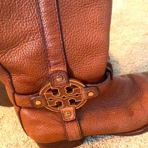 Tory Burch genuine leather riding boots